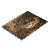 Golden Gaze Tiger Jungle Notebook Notizblock (Linke Seite)