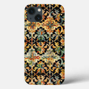 Golden Geblüht auf schwarz Case-Mate iPhone Hülle