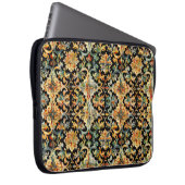 Golden Geblüht auf schwarz Laptopschutzhülle (Vorne Rechts)