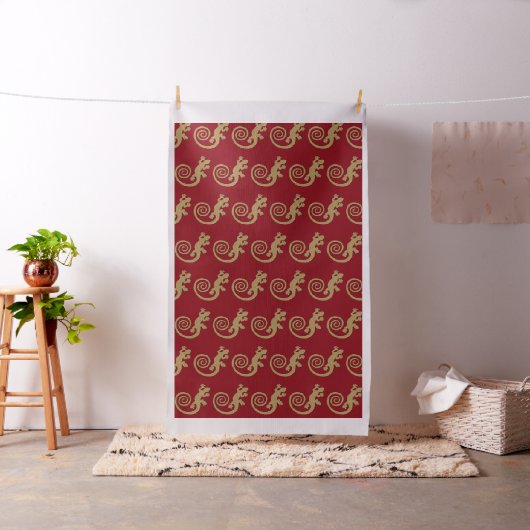 Golden Gecko Design + Ihr Hintergrund & Ideen Stoff (Beispiel)