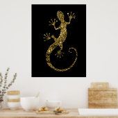 Golden Gecko Poster (Küche)