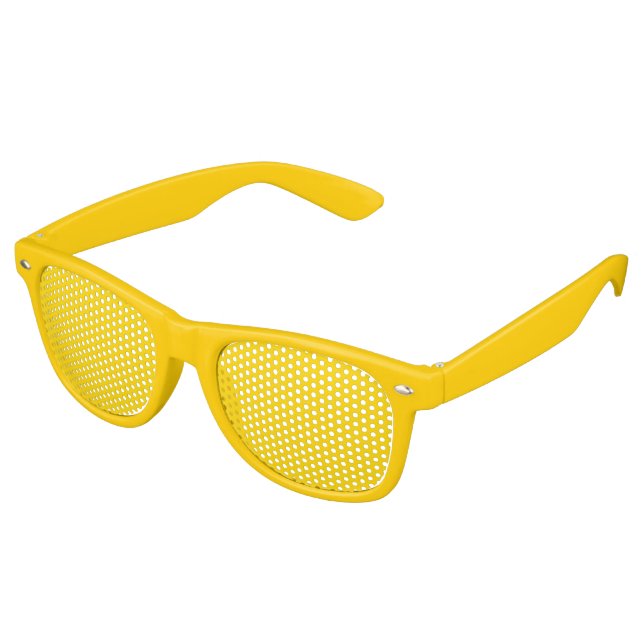 Golden gelb ffd700 partybrille (Schrägansicht)