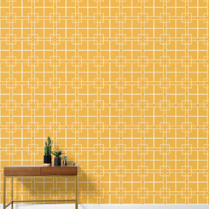 Golden gelb und Elfenbeinkreuze Tapete