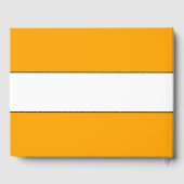 Golden gelbes weißes Schwarz macht Spaß am Text Gästebuch (Rückseite)