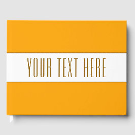 Golden gelbes weißes Schwarz macht Spaß am Text Gästebuch