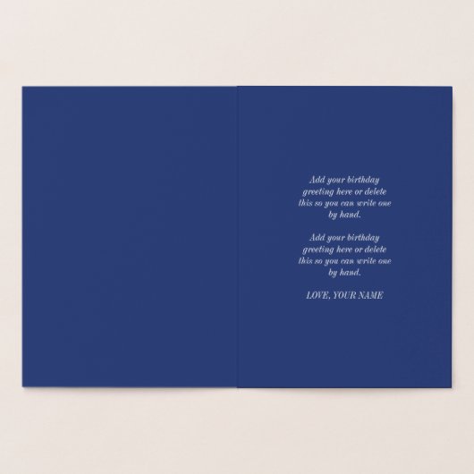 Golden Gemini Constellation Happy Birthday Folienkarte (Innenseite)