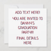 Golden Geometric Abstrakt Art Einladung (Rückseite)