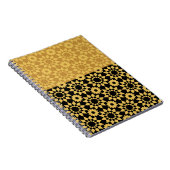 Golden Geometric Arabesque Notebook Notizblock (Rechte Seite)