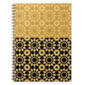 Golden Geometric Arabesque Notebook Notizblock (Vorderseite)