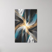 Golden Geometric Aurora Leinwanddruck (Vorderseite)