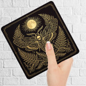 Golden Geometric Death Head Moth Celestial Fliese