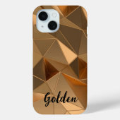 Golden Geometric Design iPhone Case - Elegantes Go (Rückseite)
