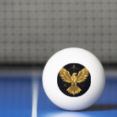 Golden Geometric Eagle Tischtennisball (Netto)