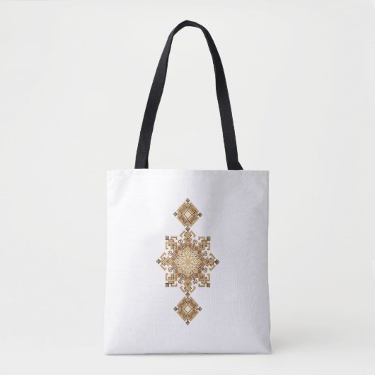 Golden Geometric Harmony Tasche (Vorderseite)