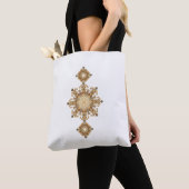 Golden Geometric Harmony Tasche (Von Nahem)