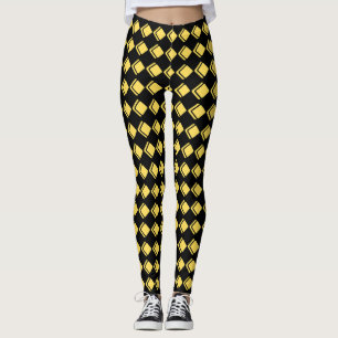 Golden Geometric Leggings