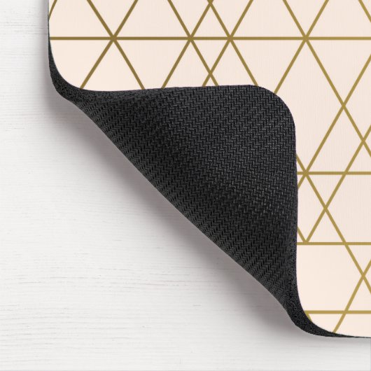 Golden Geometric Lines Mousepad (Ecke)