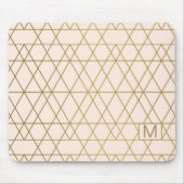 Golden Geometric Lines Mousepad (Vorne)
