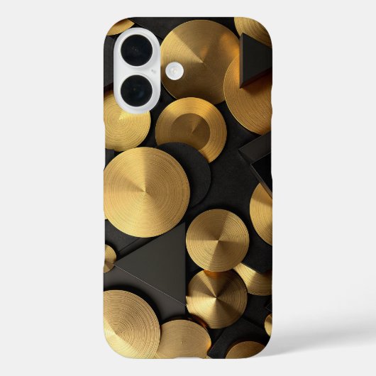 Golden Geometric Luxury Abstrakt Case-Mate iPhone Hülle (Rückseite)