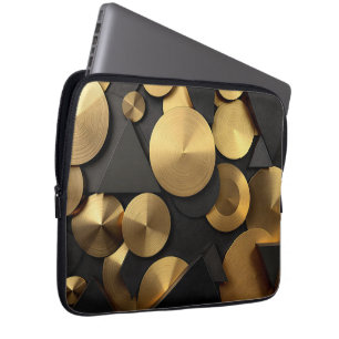 Golden Geometric Luxury Abstrakt Laptopschutzhülle