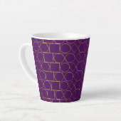 Golden Geometric Pattern Milchtasse (Linke Ecke)
