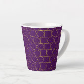 Golden Geometric Pattern Milchtasse (Rechte Ecke)