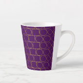 Golden Geometric Pattern Milchtasse (Rechts)