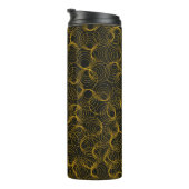 golden geometric pattern on a black background. Vi Thermosbecher (Nach rechts gedreht)