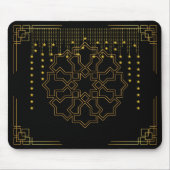 Golden Geometric Star Mouse Pad - islamisch Inspir Mousepad (Vorne)