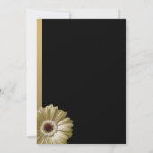 Golden Gerbera Daisy 50 Jahre Einladung (Rückseite)