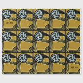 Golden- Geschenkpapier (Flach)