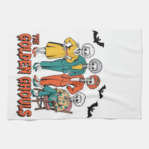 Golden Ghouls Girls' Halloween Geschirrtuch
