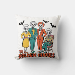 Golden Ghouls Girls' Halloween Kissen