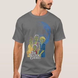 Golden Ghouls Halloween Zombie Art Fun 277 T-Shirt