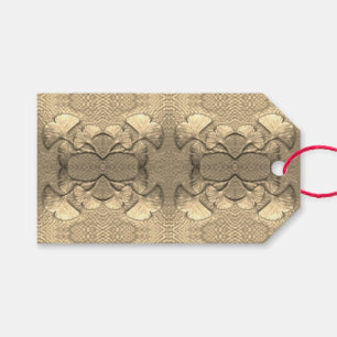 Golden Gingko Blätter Geschenktag Geschenkanhänger