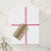 Golden Gingko Blätter Geschenktag Geschenkanhänger (Mit Garn)