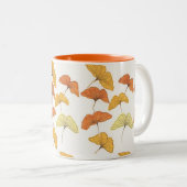 Golden Gingko Zweifarbige Tasse (VorderseiteRechts)