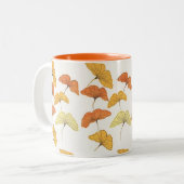 Golden Gingko Zweifarbige Tasse (Vorderseite Links)