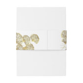 Golden Ginkgo Biloba Blätter Einladung Bel Einladungsbanderole (Rückseitenbeispiel)