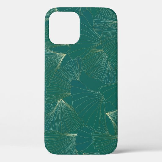 Golden Ginkgo Blätter Art Deco Case-Mate iPhone Hülle (Rückseite)