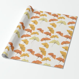 Golden Ginkgo Geschenkpapier