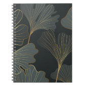 Golden Ginkgo: Luxuriöser floraler Deko. Notizblock (Vorderseite)
