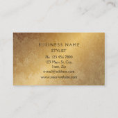 Golden Giraffe Chocolate Vip Business Card Visitenkarte (Rückseite)