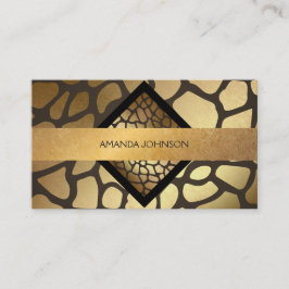 Golden Giraffe Chocolate Vip Business Card Visitenkarte