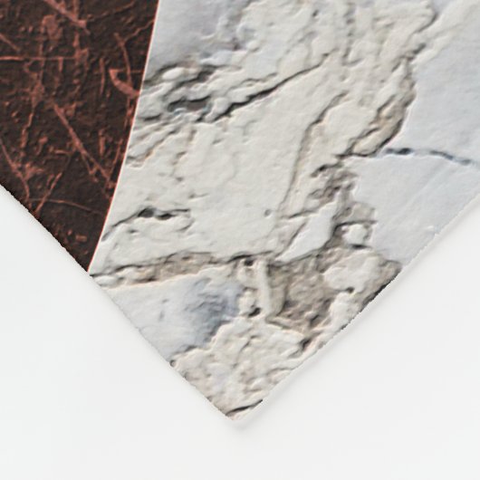 Golden Giraffe Wüste Landschaft & Marmorberg Fleecedecke (Ecke)