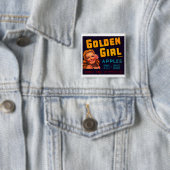 Golden Girl Äpfel Button (Beispiel)