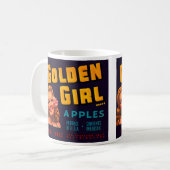 Golden Girl Äpfel Kaffeetasse (Vorderseite Links)