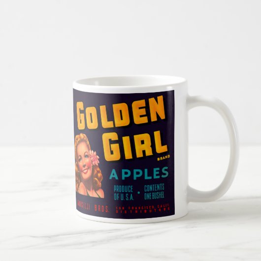 Golden Girl Äpfel Kaffeetasse (Rechts)