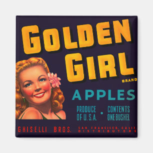 Golden Girl Äpfel Magnet
