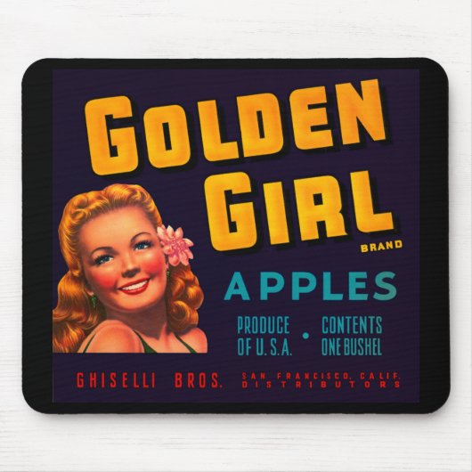 Golden Girl Äpfel Mousepad (Vorne)